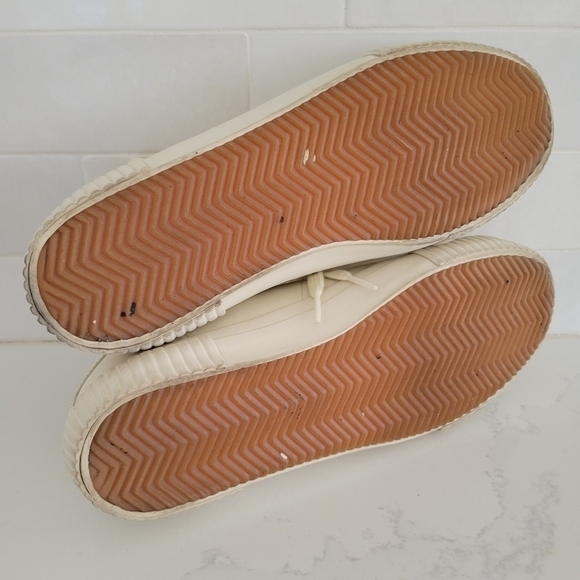 Ted Baker Kimiah Sneakers Ecru Cream Ivory Leather Vulcanised Trainer 39.5 - Picture 10 of 12